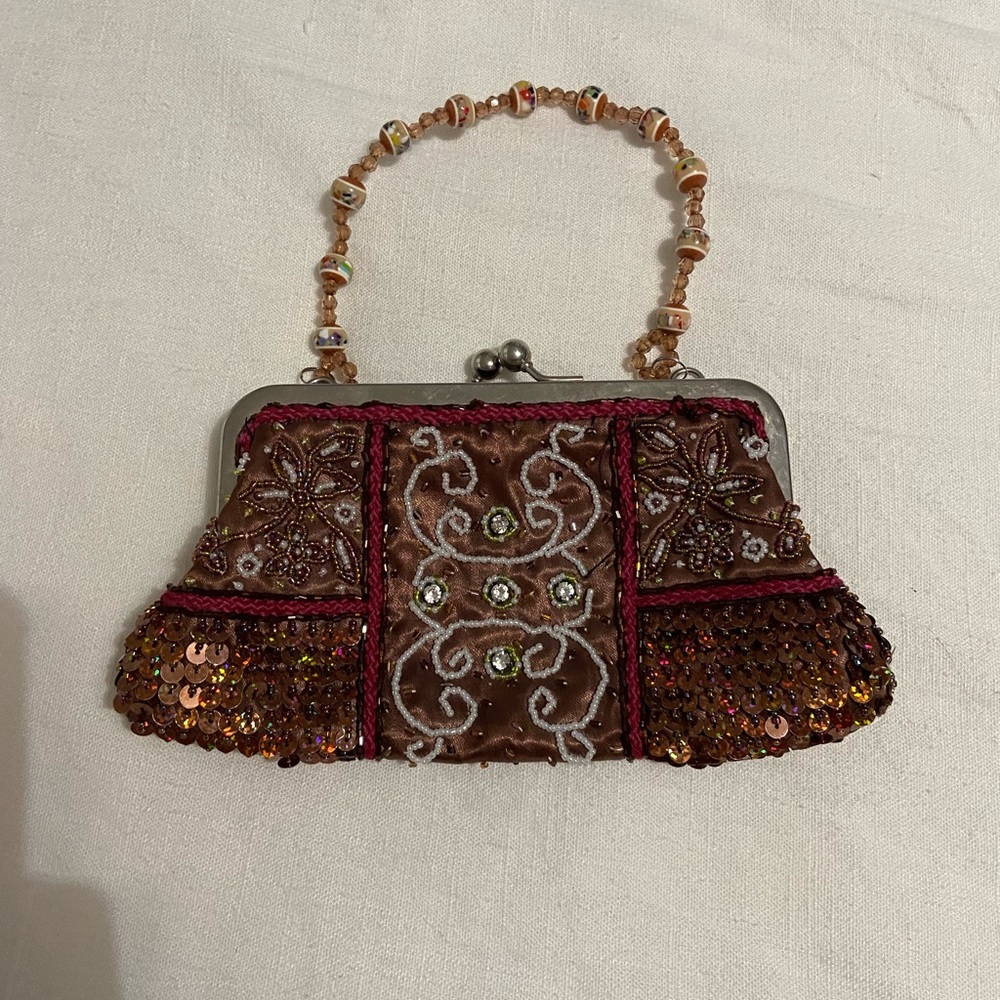 Beaded evening bag